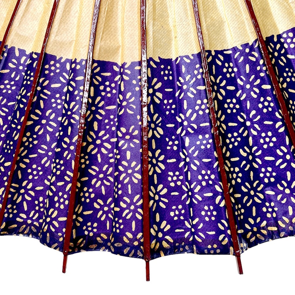 Vintage Japanese Wagasa Purple Paper Umbrella - Picture 5 of 6